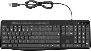 Wired Keyboard,Quiet Keyboard,Multimedia Usb Computer Keyboard,Silent Keyboardwith Low Profile Chiclet Keys